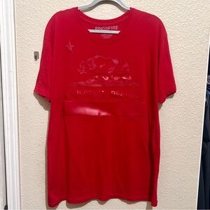 NWOT Men’s Ring Of Fire California Republic Tshirt Sz XL